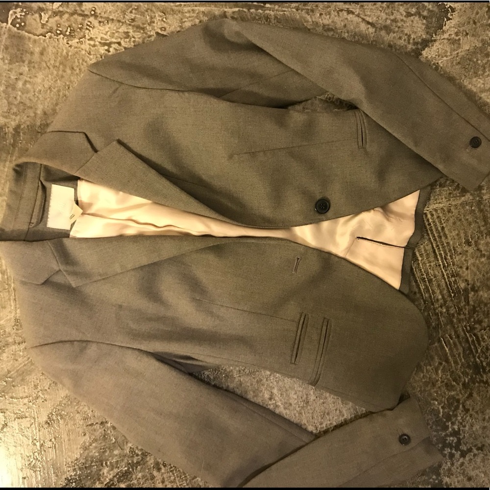 Lighter Gray Fitted H&M Blazer